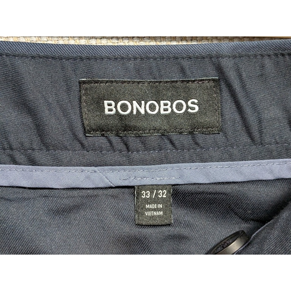 Bonobos Monday Mens Pants Navy 33x32 Weekday Warrior Slim Taper Chino Stretch - Picture 5 of 13